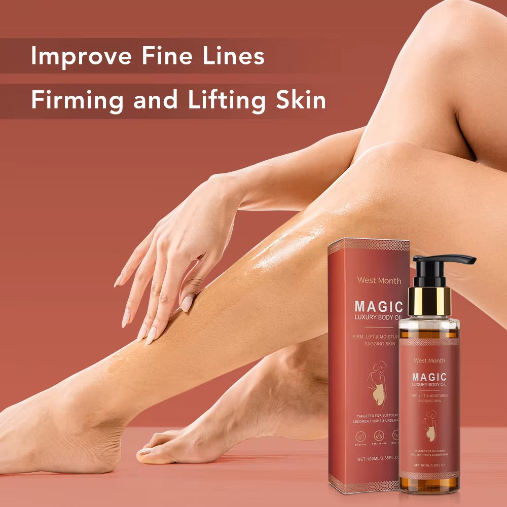 100Ml Magic Luxury Body Oil Firming Skin Deep Moisturizing Nourishing Fade Fine Line Improve Sagging Body Care Massage Oil