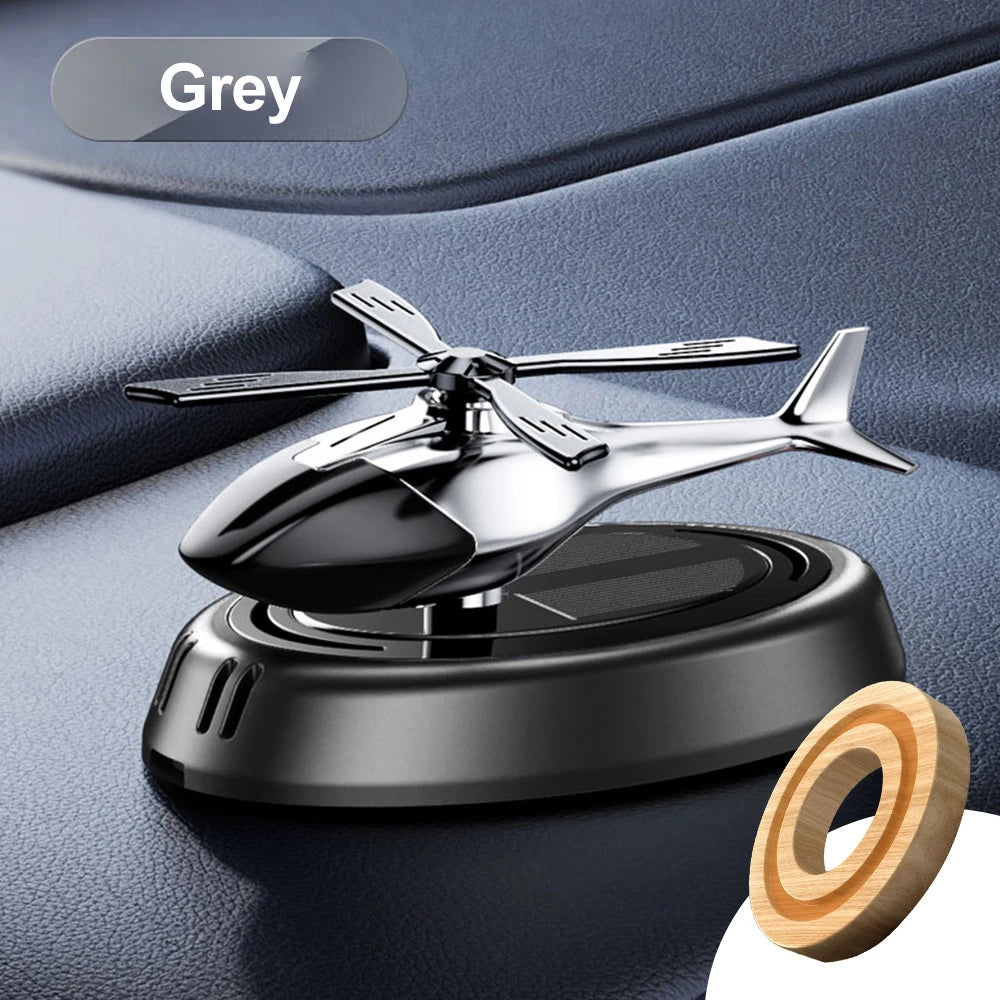 Helicopter Styling Solar Car Air Freshenerdecorative Aromatherapy Car Interior Accessories Propeller Rotary Perfume Diffuser