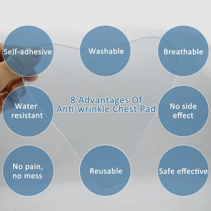 New Anti-Wrinkle Chest Pads Reusable Chest Lift Patch Self-Adhesive Chest Neck Pad Silicone Anti-Aging Wrinkle Remover Pad