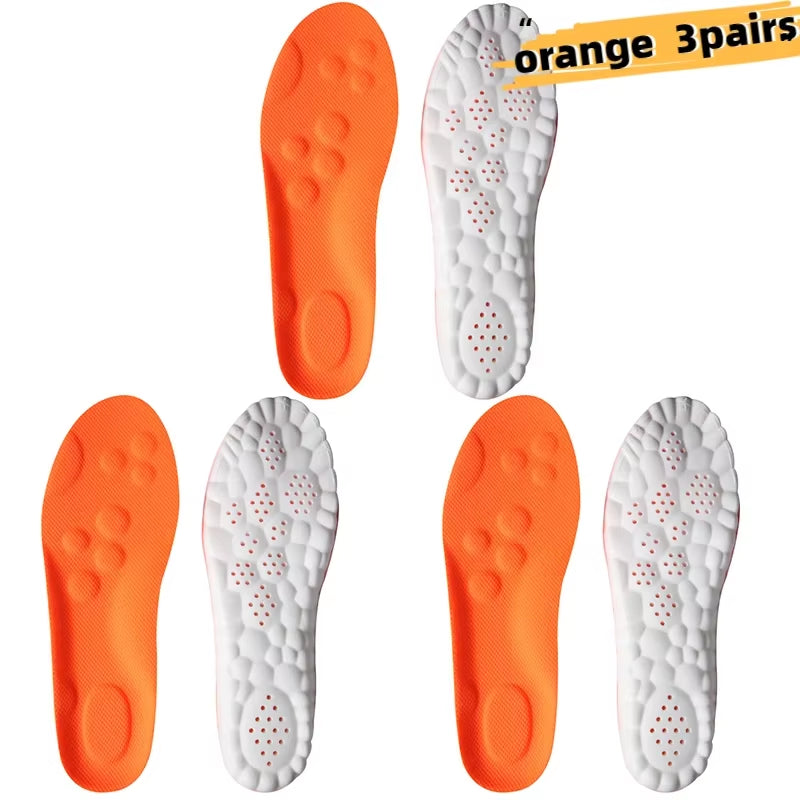 6PCS Massage Sports Insoles Super Soft Sport Insole for Feet Running Baskets Shoe Inserts Soles Arch Support Orthopedic Cushion