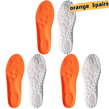 6PCS Massage Sports Insoles Super Soft Sport Insole for Feet Running Baskets Shoe Inserts Soles Arch Support Orthopedic Cushion