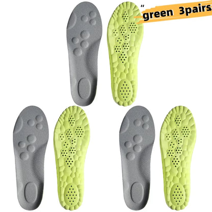 6PCS Massage Sports Insoles Super Soft Sport Insole for Feet Running Baskets Shoe Inserts Soles Arch Support Orthopedic Cushion