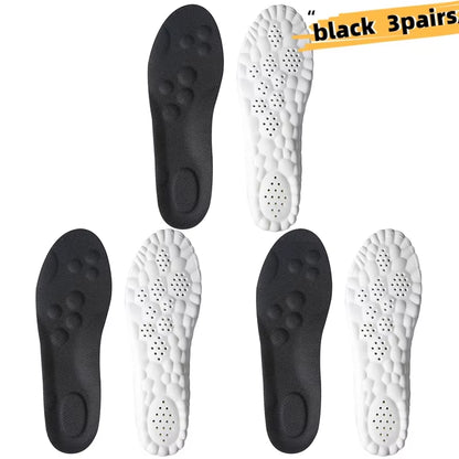 6PCS Massage Sports Insoles Super Soft Sport Insole for Feet Running Baskets Shoe Inserts Soles Arch Support Orthopedic Cushion