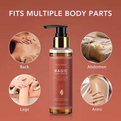 100Ml Magic Luxury Body Oil Firming Skin Deep Moisturizing Nourishing Fade Fine Line Improve Sagging Body Care Massage Oil