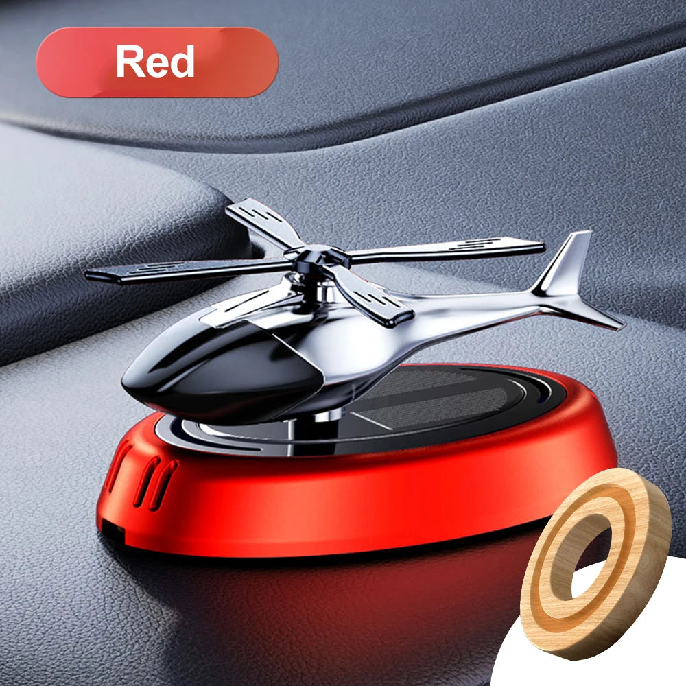Helicopter Styling Solar Car Air Freshenerdecorative Aromatherapy Car Interior Accessories Propeller Rotary Perfume Diffuser