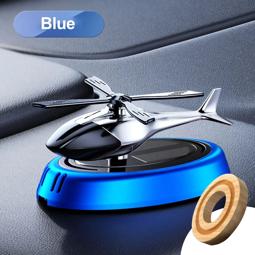 Helicopter Styling Solar Car Air Freshenerdecorative Aromatherapy Car Interior Accessories Propeller Rotary Perfume Diffuser