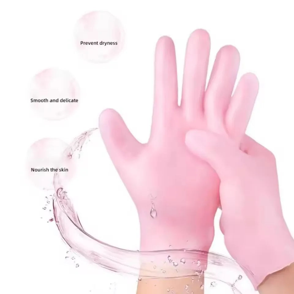 2-Pack Silicone Moisturizing Gloves Exfoliate to Prevent Dry Hands and Leave Hands Smooth and Soft Hand Care Tool
